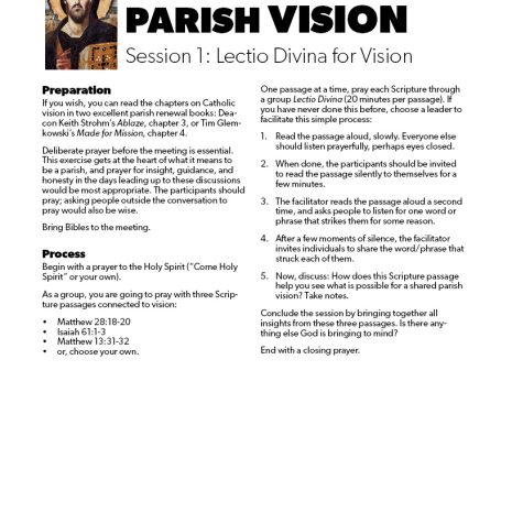 Discerning Your Parish Vision2 Discerning Your Parish Vision2