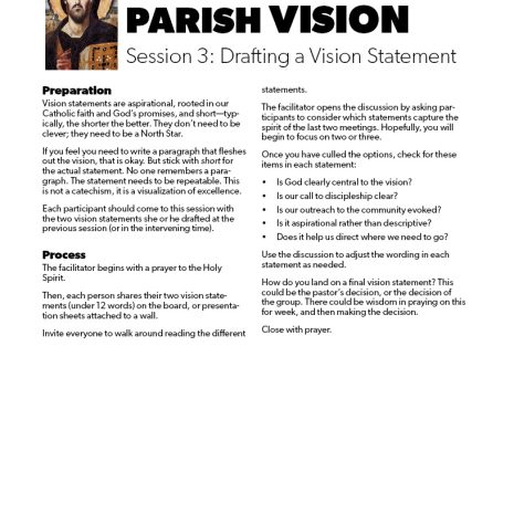 Discerning Your Parish Vision4 Discerning Your Parish Vision4