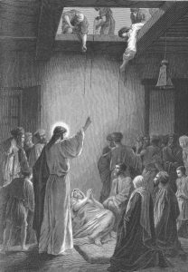 Jesus Heals a Paralytic Man and Forgives Sin.