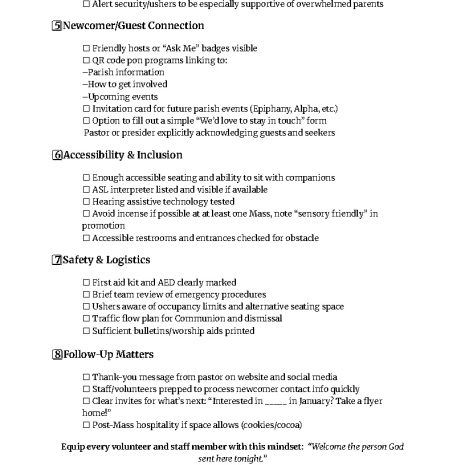 Christmas Welcome_ Readiness Checklist for Parishes_Page_2 Christmas Welcome_ Readiness Checklist for Parishes_Page_2